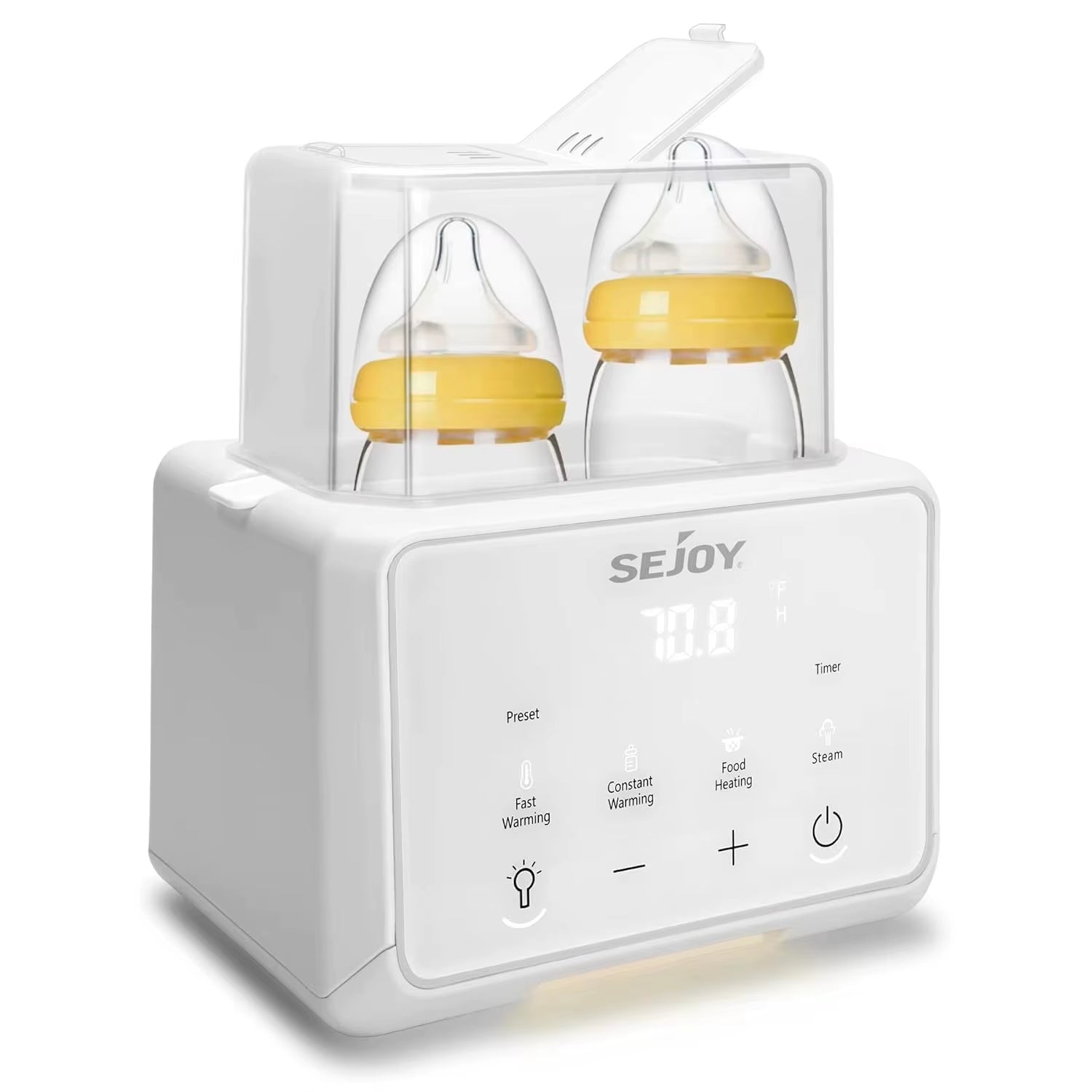 SEJOY Bottle Warmer, 6 in 1,Breastmilk and Formula Milk Warmer, Baby Food Heating, Baby Water Warmer, Breast Feeding Essentials