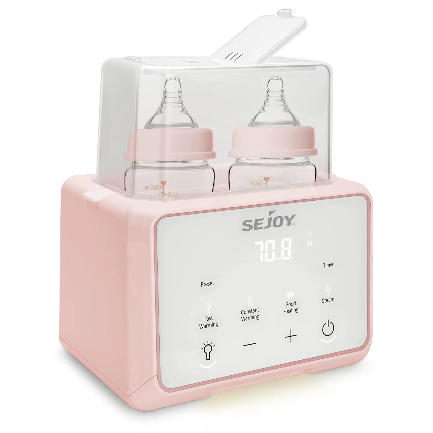 SEJOY Bottle Warmer, 6 in 1,Breastmilk and Formula Milk Warmer, Baby Food Heating, Baby Water Warmer, Breast Feeding Essentials