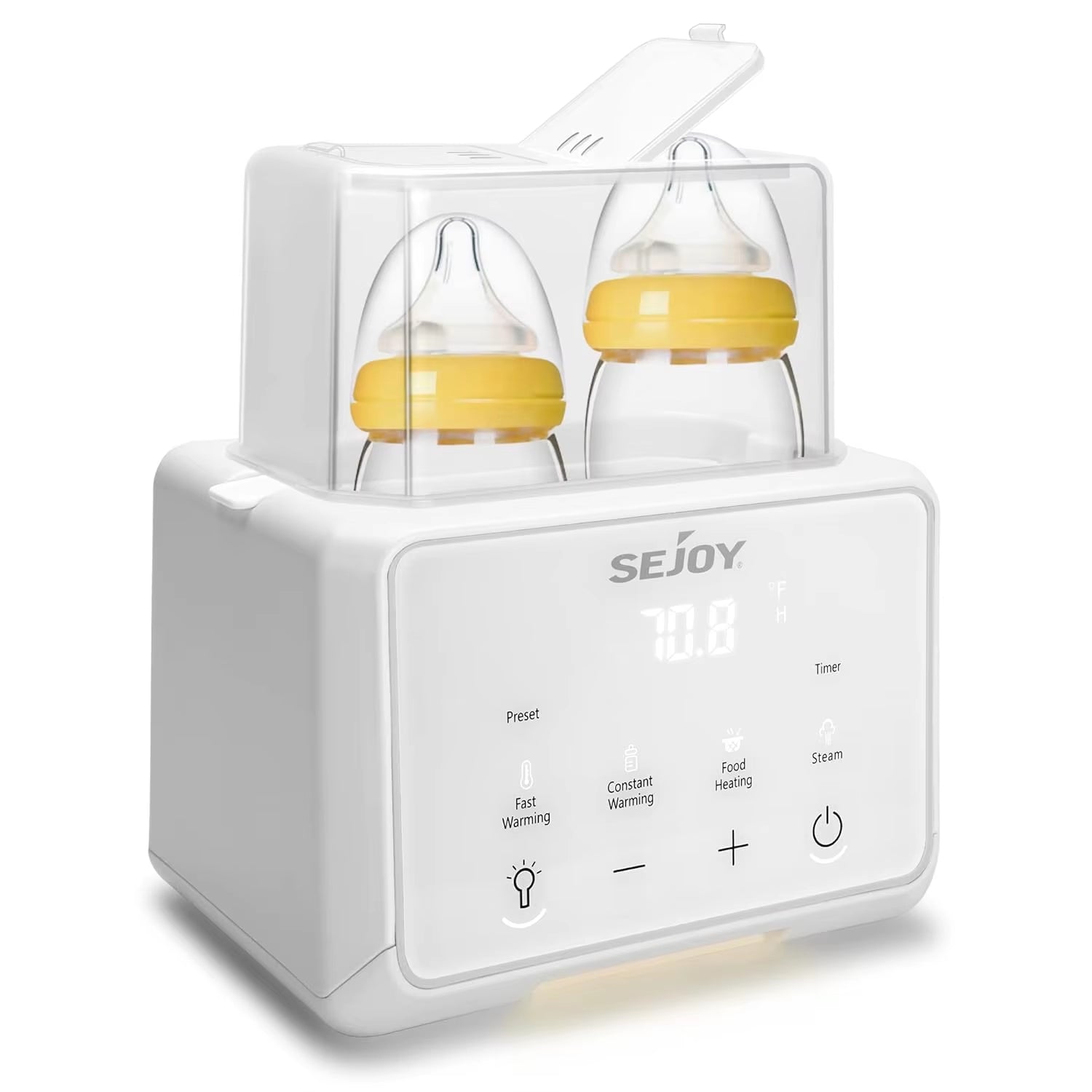 SEJOY Bottle Warmer, 6 in 1,Breastmilk and Formula Milk Warmer, Baby Food Heating, Baby Water Warmer, Breast Feeding Essentials